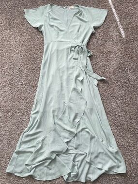 Altar’d state high-low wrap dress large